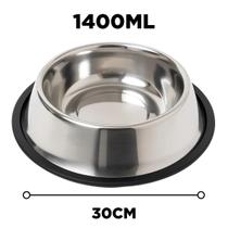 Comedouro e Bebedouro Inox Para Cachorro Gato Antiderrapante