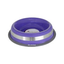 Comedouro E Bebedouro Inox Prestige Com Anel Silicone 850ml - Roxo - German Hart