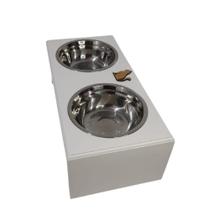 Comedouro e Bebedouro Para Gatos Tamanho PP Com 12 cm de Altura Branco Promoção! Comedouro e Bebedouro Para Gatos Tamanho PP Com 12 cm de Altura Branco Promoção!