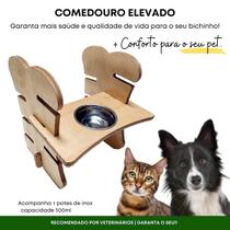 Comedouro e Bebedouro Regulável para CACHORRO 500ml