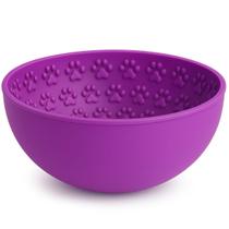 Comedouro e Tapete de Lamber LickLoop Tigela Patinha Nyp 2in1 Para Cães - Roxo