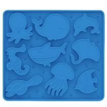 Comedouro E Tapete De Lamber - Ocean Lick - AZUL Comedouro E Tapete De Lamber - Ocean Lick - AZUL