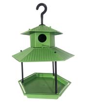 Comedouro e Tratador Com Casinha Ecológico Para Pássaros Livres Comedouro e Tratador Com Casinha Ecológico Para Pássaros Livres