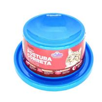 Comedouro Elevado Antiformiga P/ Gatos Postura Correta RosaAzulPreto