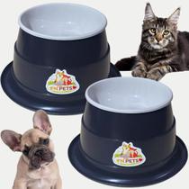 Comedouro Elevado com Antiformiga e Pote de Ração 400ml Ideal para Cães e Gatos, Conforto e Higiene!