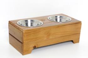 Comedouro Elevado HG - modelo 2 - médio duplo