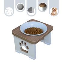 Comedouro Elevado Pet MDF Cachorro - Porcelana Comedouro Elevado Pet MDF Cachorro - Porcelana