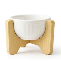 Comedouro Elevado Volila Pet em Porcelana Premium Ajustável 2 em 1