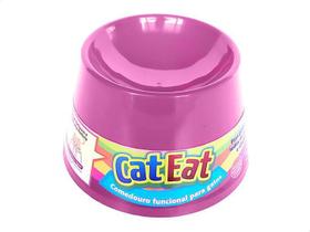 Comedouro Ergonomico Pet Games Cat Eat - Roxo