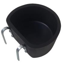 Comedouro Fundo 6 Litros Preto com Suporte Abecel