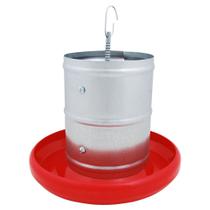 Comedouro Galvanizado Tubular com Prato Plástico, 5 Kg Caixa com 4 Peças Zatti