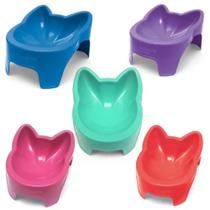 Comedouro Gato Elevado Adulto 100Ml Sao Benedito