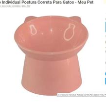 Comedouro Individual Postura Correta Para Gatos