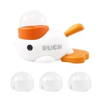 Comedouro Interativo Para Cães Em Formato De Pato, Comedouro Lento Lavável Automático Com 3 Saídas