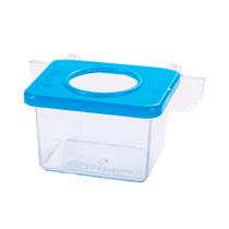 Comedouro Jel Plast Pet Piu 1 Furo com Gancho Cristal Azul para Pássaros - 30ml Comedouro Jel Plast Pet Piu 1 Furo com Gancho Cristal Azul para Pássaros - 30ml