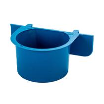 Comedouro Jel Plast Pet Piu com Aba Azul para Pássaros - 90ml Comedouro Jel Plast Pet Piu com Aba Azul para Pássaros - 90ml