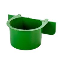 Comedouro Jel Plast Pet Piu com Aba Verde para Pássaros - 90ml Comedouro Jel Plast Pet Piu com Aba Verde para Pássaros - 90ml