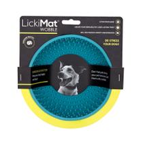 Comedouro João Bobo Licki Mat Wobble Azul Para Cachorro Comedouro João Bobo Licki Mat Wobble Azul Para Cachorro