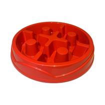 Comedouro Labirinto Educativo Para Pets Anti Stress Vermelho Comedouro Labirinto Educativo Para Pets Anti Stress Vermelho
