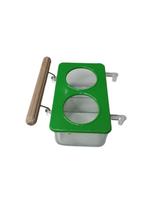 Comedouro Lateral Com Divisão E Poleiro Para Aves E Pássaros Comedouro Lateral Com Divisão E Poleiro Para Aves E Pássaros