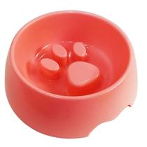 Comedouro Lento Alimentador Cão Feeder Pet Cachorro Prato - Rosa