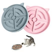Comedouro Lento de Silicone MateeyLife para Gatos 2 Unidades para Ração Seca/Molhada Comedouro Lento de Silicone MateeyLife para Gatos 2 Unidades para Ração Seca/Molhada