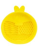 Comedouro Lento de Silicone para Pets Coelho Amarelo - QMonster Comedouro Lento de Silicone para Pets Coelho Amarelo - QMonster