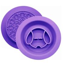 Comedouro Lento E Tapete De Lamber New York Pets 2 Em 1 Para Cães - Roxo