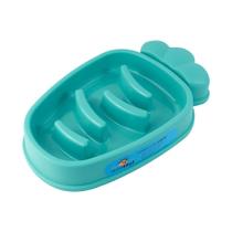 Comedouro Lento Educador Para Cães Modelo Cenoura Verde