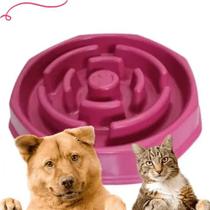 Comedouro Lento Interativo Cachorro Grande Antiderrapante 500ml Rosa Comedouro Lento Interativo Cachorro Grande Antiderrapante 500ml Rosa