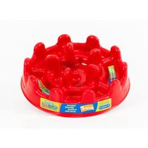 Comedouro Lento PetFit Grande Pet Games Vermelho p/ Cachorro