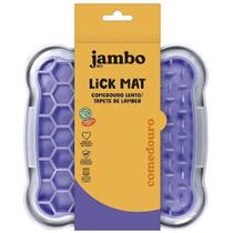 Comedouro lento tapete lambe lick mat jambo quadrado lilas