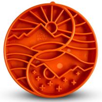 Comedouro Lento Yin Yang eTray Alimentador de Enriquecimento Para Caes e Gatos - LARANJA