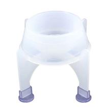 Comedouro Lilopety Kit Super- Suporte Color P - Branco c/ suporte preto