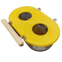 Comedouro Médio com Poleiro 2 Furos - Amarelo Comedouro Médio com Poleiro 2 Furos - Amarelo