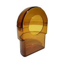Comedouro Meia Lua Animalplast 60ml - Ambar Comedouro Meia Lua Animalplast 60ml - Ambar