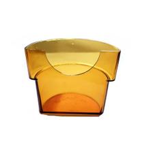 Comedouro Meia Lua Base - Cristal/Ambar/Azul/Inquebravel- AnimalPlast 60ml - Azul