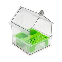 Comedouro Multifuncional Suspenso Para Papagaio E Periquito, Acessórios Para Banho De Pássaros