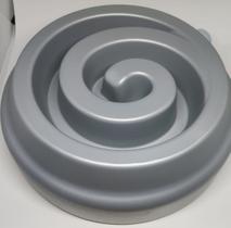 Comedouro p/ Cães Ou Gatos Lento Funcional 2 Em 1 - Prata Comedouro p/ Cães Ou Gatos Lento Funcional 2 Em 1 - Prata