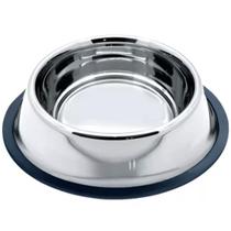 Comedouro Para Cães Aço Inox 480ml Antiderrapante Resistente