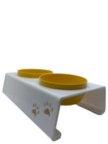 Comedouro para cães e gatos duplo pets para ração e água