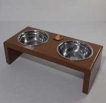 Comedouro Para Cães e Gatos Tamanho PP De Melhor Qualidade Duplo Tigela de Inox Com 12 cm de Altura Comedouro Para Cães e Gatos Tamanho PP De Melhor Qualidade Duplo Tigela de Inox Com 12 cm de Altura