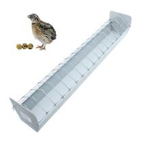 Comedouro Para Codornas Aves Pintinhos 50Cm E Raçao Quirela - Metalfer