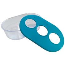 Comedouro para Passaro 3 Furos Cristal G Misto Alvorada 12un