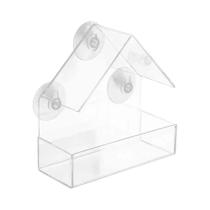Comedouro Para Pássaros Com Janela Transparente E Ventosa Para Uso Em Jardim Externo Comedouro Para Pássaros Com Janela Transparente E Ventosa Para Uso Em Jardim Externo