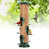 Comedouro para Pássaros FEED GARDEN 33 cm Metal 6 Portas à Prova de Esquilos