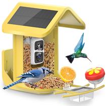 Comedouro para Pássaros Onlyfly com Câmera Solar 2K 5 MP, Capacidade de 1,8 L Comedouro para Pássaros Onlyfly com Câmera Solar 2K 5 MP, Capacidade de 1,8 L