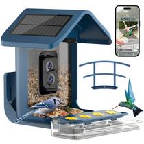 Comedouro para Pássaros Onlyfly com Energia Solar e Câmera WiFi 2K