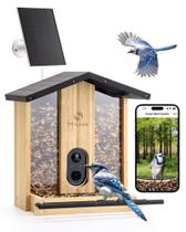 Comedouro para Pássaros TT Nature 3L de Bambu com Câmera Inteligente e IA