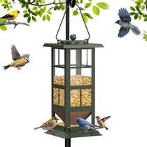 Comedouro para Pássaros Wildpark Metálico com 4 Portas à Prova de Intempéries Comedouro para Pássaros Wildpark Metálico com 4 Portas à Prova de Intempéries